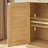 TV stand with rattan doors