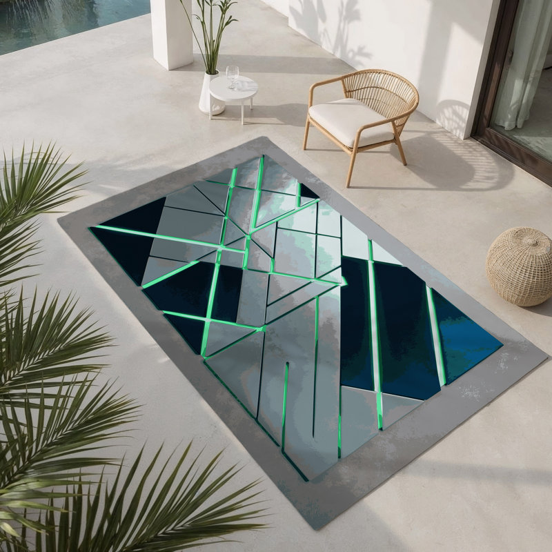 Tapis intérieur et extérieur Stellar, Rectangle 1 pi 6 po x 2 pi 6 po