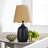 Ceramic Table Lamp With Scallop Shade-2016868921