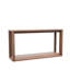 Console rectangulaire en placage de bois massif de 60 po, canapé brun foncé avec rangement spacieux pour le salon et le vestibule derrière le canapé-1163962928