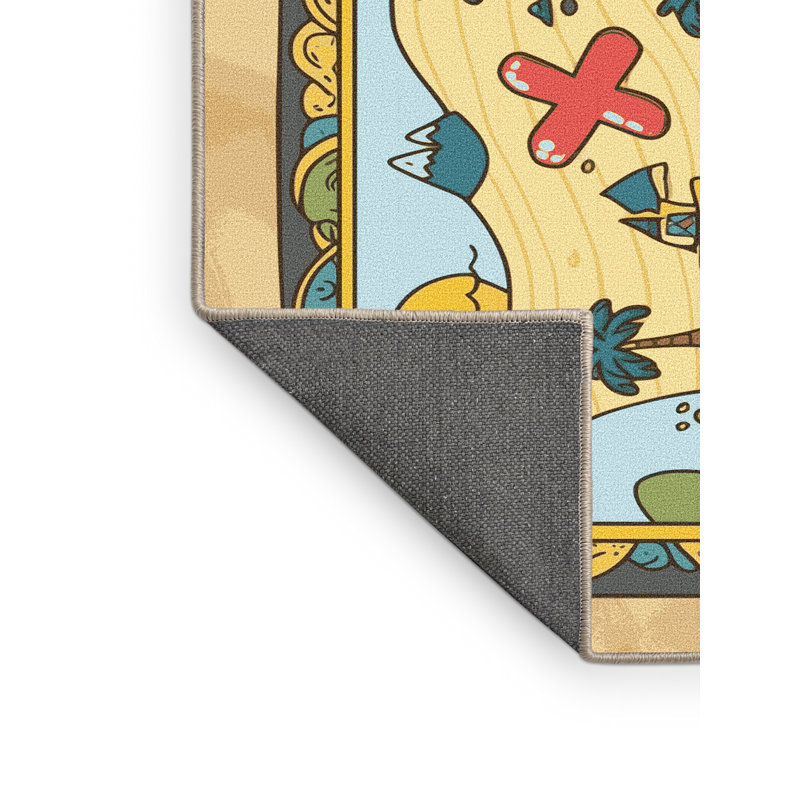 Tapis pour enfants Sunside Sails Pirates, Rectangulaire 2 pi x 3 pi