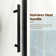 44 to 48 in. W X 72 in. H Single Sliding Semi-Frameless Shower Door with 1/4 in. (6mm) Clear Tempered Glass