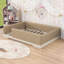 Lit de plancher rembourré avec garde-corps amovibles-370234974-370234973