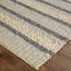 Orion Striped Handwoven Wool Area Rug in Natural/Beige/Ivory