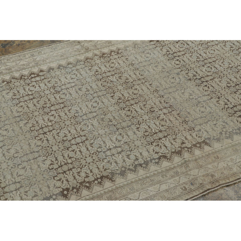 Antique One-of-a-Kind 4'5" x 6'3" Hand Knotted Area Rug
