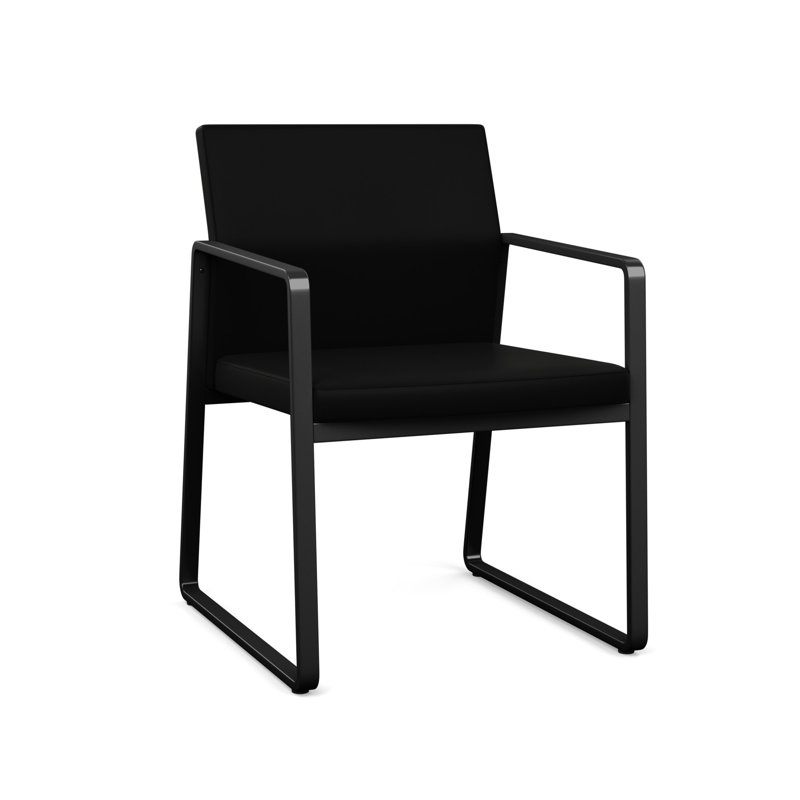 Chaise d'invité Gansett, Vinyle noir Patriot Plus, Noir