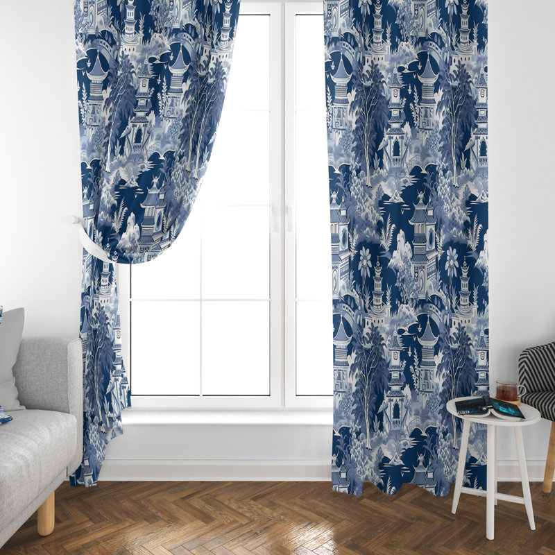 Rideau en polyester Osterhoudt, L 56 po x L 78 po
