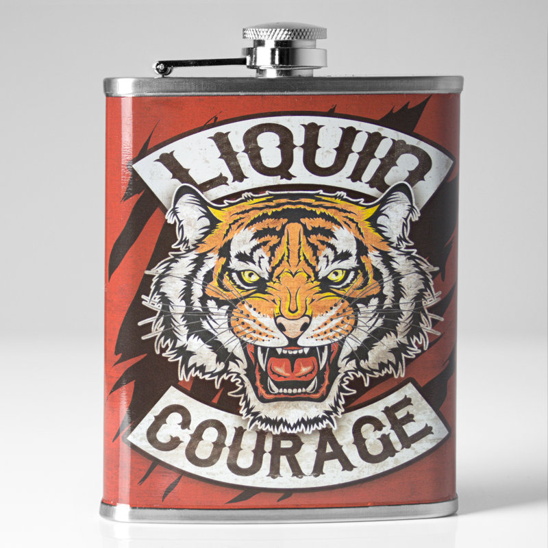 Flasque en acier inoxydable Liquid courage