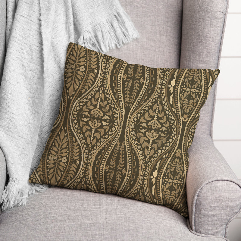 Housse et insert de coussin extérieur Adelman, Brun