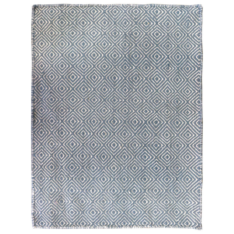 Dazzler Geometric Area Rug in Blue, Rectangle 2'5" x 3'2"