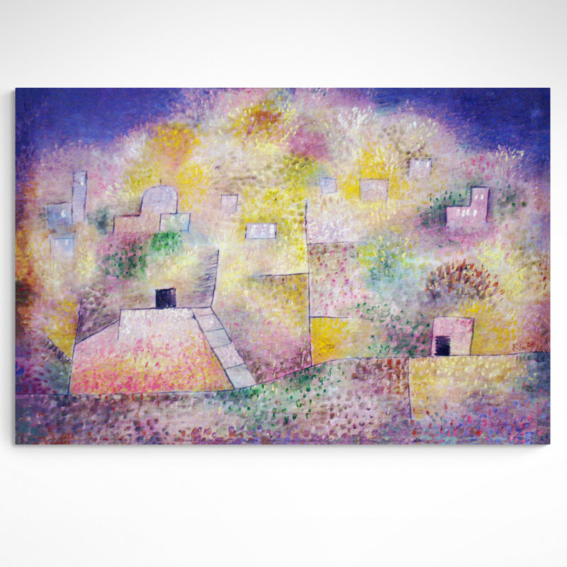 Oriental Pleasure Garden Anagoria by Paul Klee - Wrapped Canvas Print, 31cm H x 41cm W x 5cm D