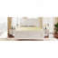 Structure de lit très grand style traditionnel de style champêtre et traditionnel, blanc-624207166-624207163