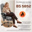HOMCOM Vibration Massage Office Chair with Footrest Heated Lumbar Grey-869785627