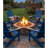 Embossed Wooden Outdoor Folding Adirondack Chair with Pre-Assembled BackRest & SeatBoard,Wood Patio Chair for Garden Backyard Porch Pool Deck Firepit with Wood Grain-1380803369