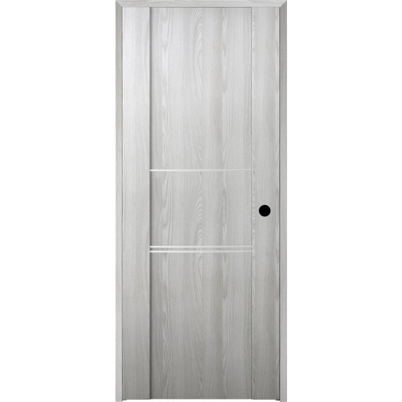 Porte battante simple Avon 01 3H DIY-FRIENDLY, Chêne Veralinga, Gauche, 29,75 po x 79,37 po