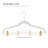 Simplify 6 Pack Velvet Hangers with Clips in Black-108822859
