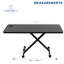 Montant de bureau simple noir