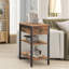 Biscette Nighstand With 2 Shelves and Drawer