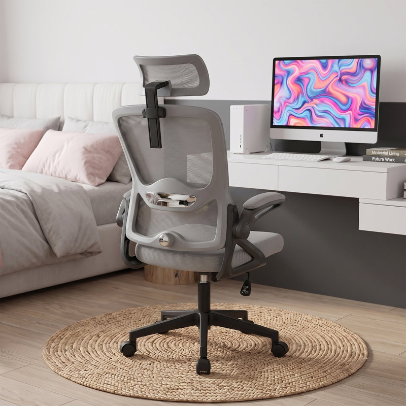 Chaise de bureau ergonomique en maille Neva, Grey