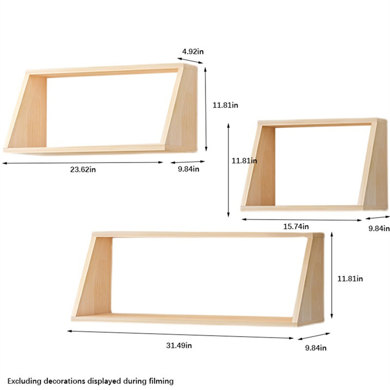 Solid Wood Floating Wall Shelf