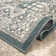 Shawna Tiled Southwestern Performance Blue Area Rug