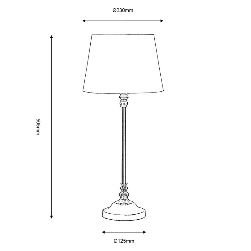 Cato Metal Table Lamp, Antique Brass
