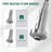 Pre-Rinse Spring Kitchen Faucet with Sprayer, Dual Spray Mode Commercial Kitchen Sink Faucets, Single Handle 304 Stainless Steel, Includes Deck Plate, Fits 1-Hole or 3-Hole Sinks, Brushed Nickel-122877579