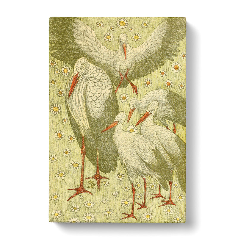 Van Hoytema, Theo Stork Family by Theo Van Hoytema - Wrapped Canvas, 76cm H x 50cm W x 3cm D