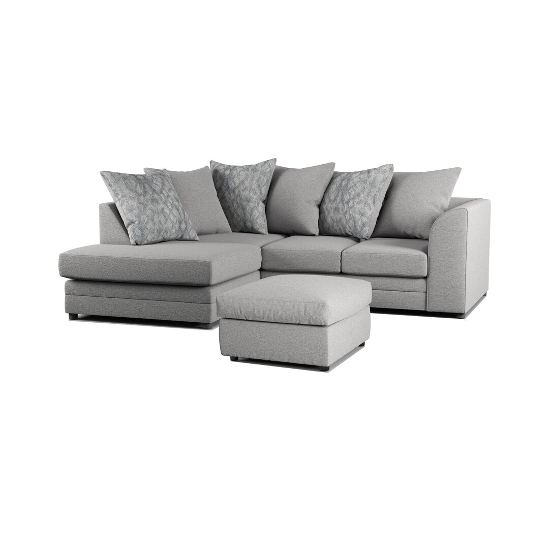 Ecksofa Folcroft mit Fußhocker