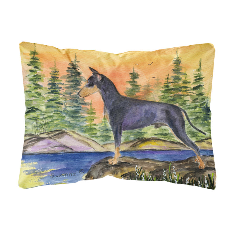 Coussin décoratif intérieur/extérieur manchester terrier