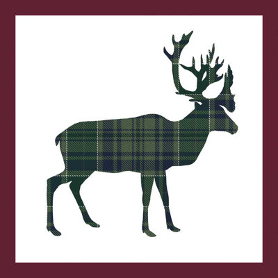 Plaid Lodge I - vert marine