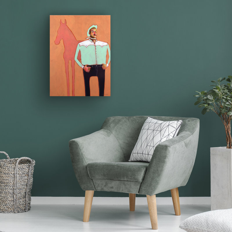 Art sur toile «Bachelo Keith The Cowboy», H 47 po x l 35 po