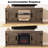 58" Farmhouse TV Stand With Open Storage Shelves And Cabinets For TV Up To 65"-75475336