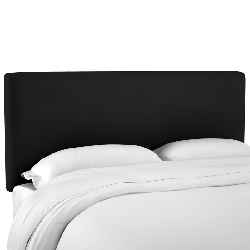 Eisley Upholstered Headboard, Twin, Classic Black Performance Velvet