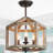 Allmeria 3-Light 14" W Modern Farmhouse Dimmable Semi Flush Mount