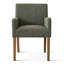 Fauteuil de salle à manger en lin 20,5 po résistant aux taches-1754048674