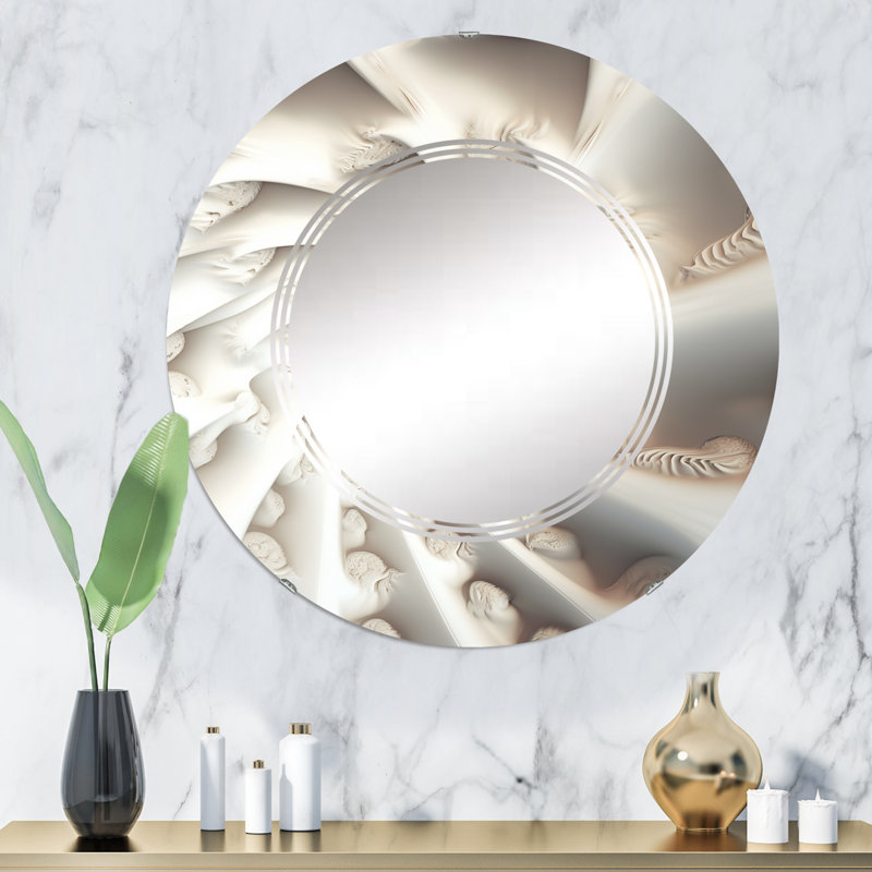 Sunelle - Miroir mural moderne rond, 32 po x 32 po