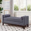 Grand pouf capitonné en tissu bouclé avec coussins-1565433075