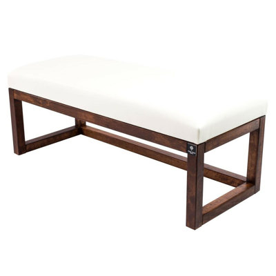 Faux Leather Upholstered Bench