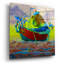 «Red Solid» de Valery Vecu Quitard par Red Barrel Studio®, art mural en verre acrylique, ACR-39949-2091350123