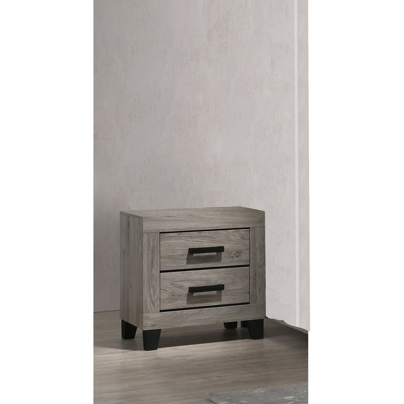 Granville Traditional Gray Wood Nightstand