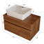 Petit meuble-lavabo flottant simple 31,5 pouces avec lavabo