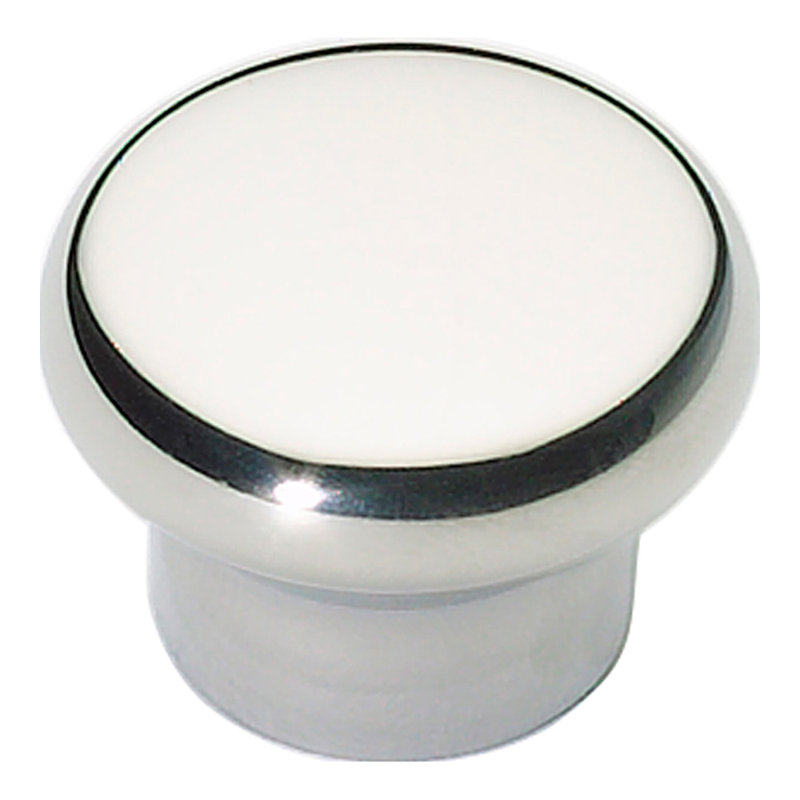 Stainless Steel 1 1/4" Diameter Round Knob, Stainless Steel
