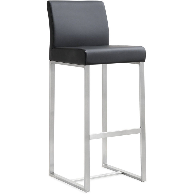 Tabouret de comptoir 26 po Jomel, Noir