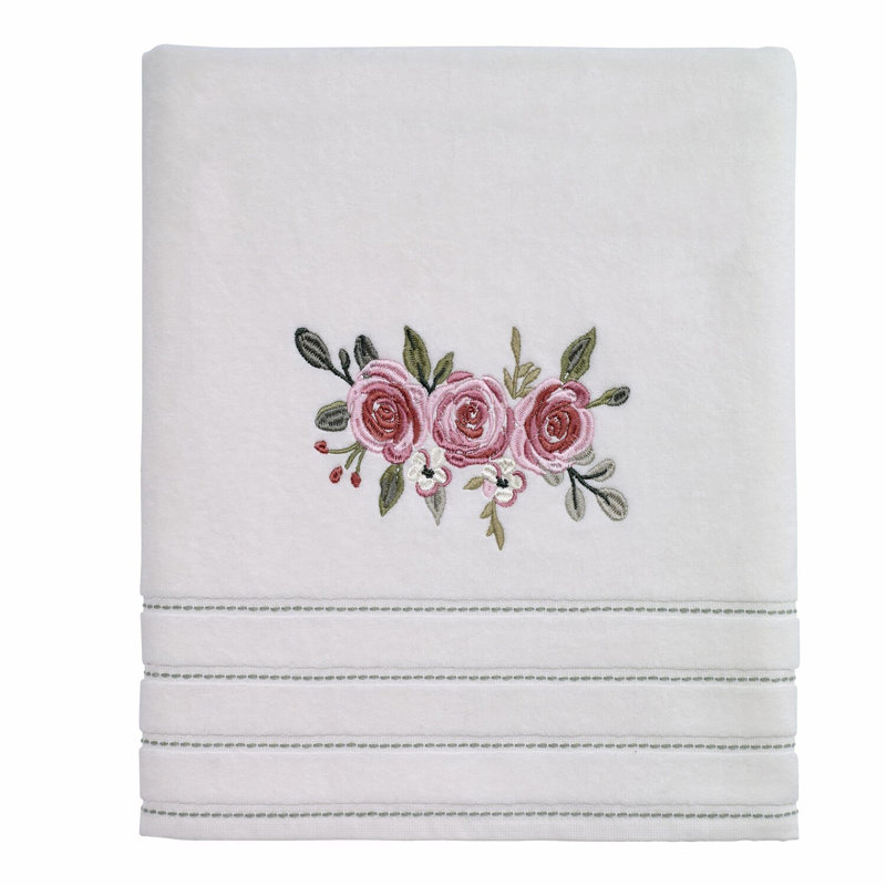Spring Garden Soft Cotton Bath Towel - Ultra Absorbent, 52x27