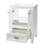Brantley 24'' Single Bathroom Vanity Base Only in White