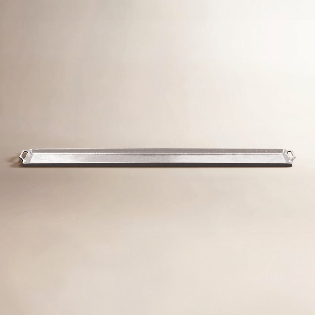 Pottsville Lila Long Nickel Serving Tray Birch Lane™