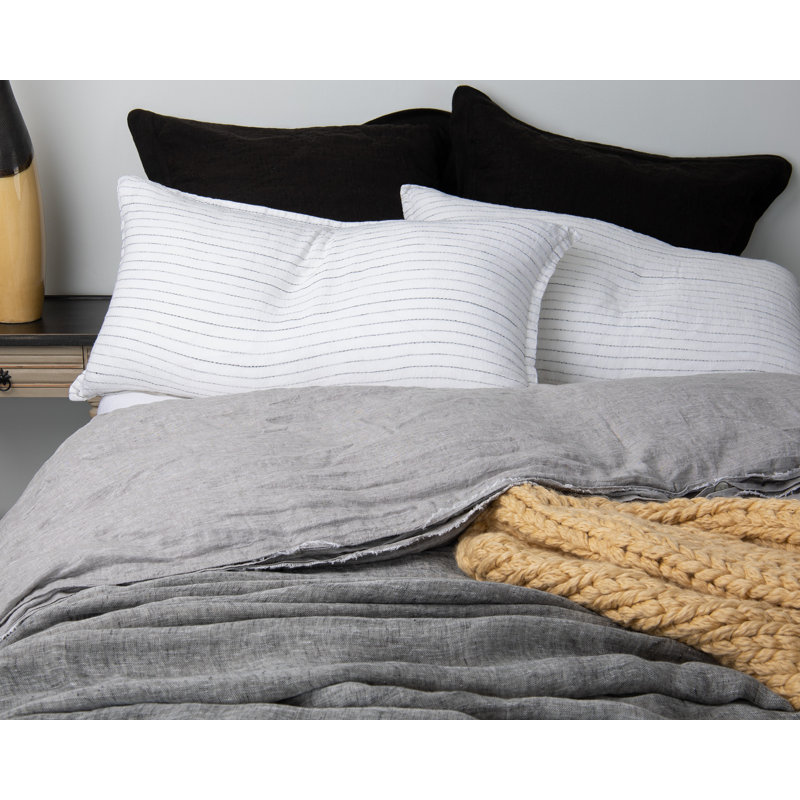 Reimus Linen Sham, Euro, Navy Blue