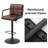 Carveth Swivel Upholstered Adjustable Height Counter Stool