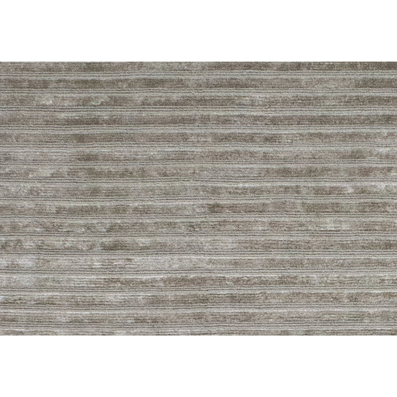 Striped Area Rug in Oyster/Gray, Rectangle 8' x 10'